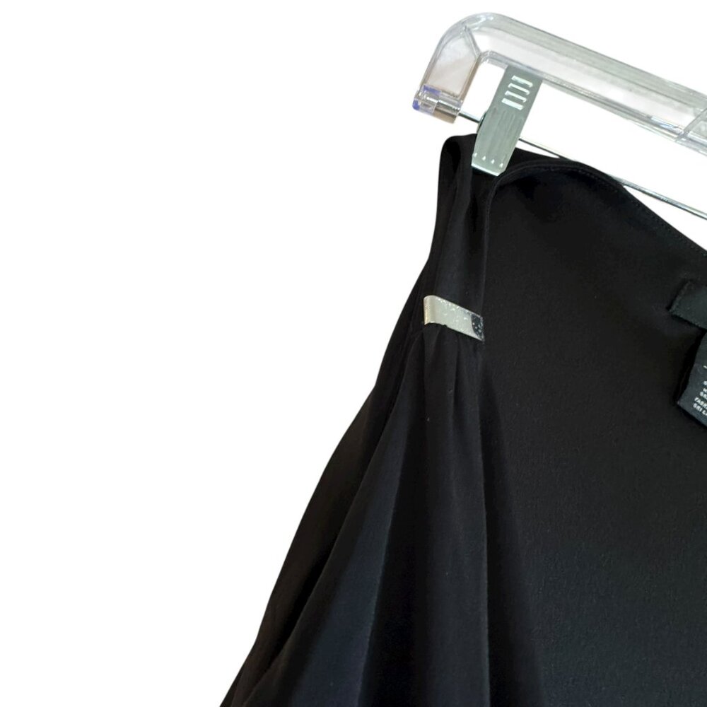 White House Black Market Black Sleeveless Wrap Jumpsuit Size 0 Elegant One-Piece - Picture 4 of 9